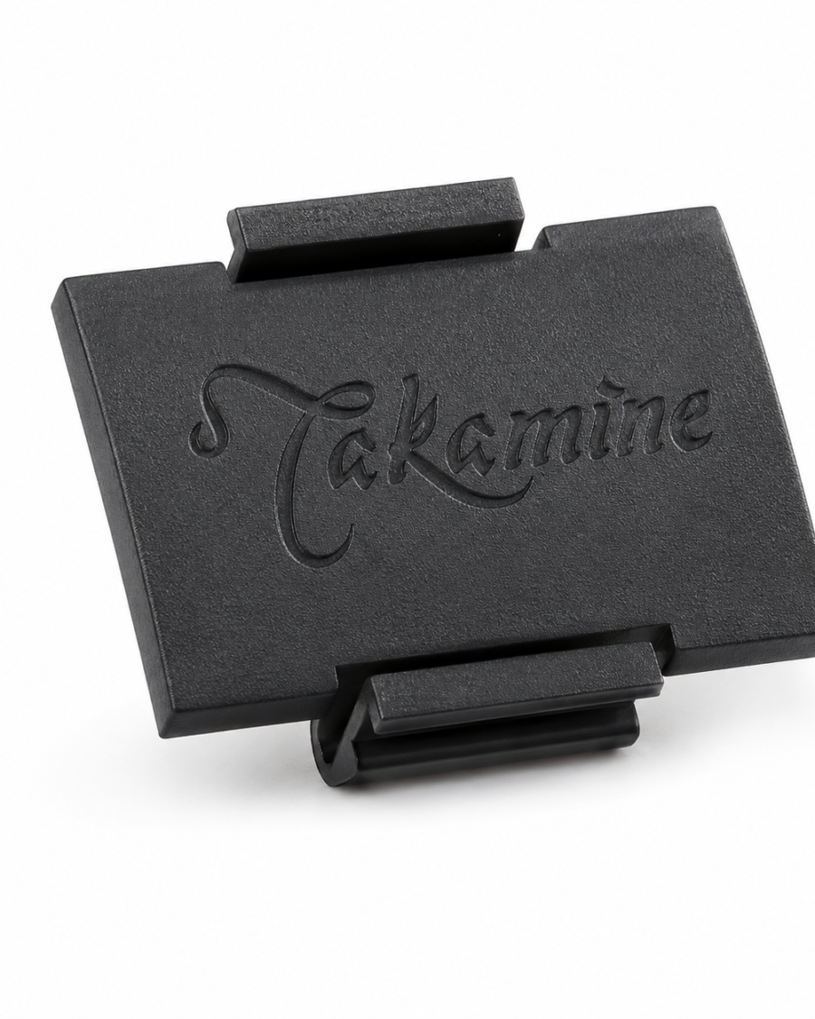 Tampa de bateria preta de reposição para violão Takamine TP-4T, TK-40 e TP-E